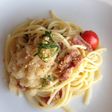 梅とおろしソースの冷製パスタ