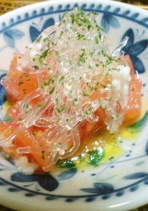 簡単☆プチプチ食感のトマトサラダ-レシピのメイン写真