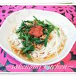 納豆と梅干でさっぱり冷やうどん