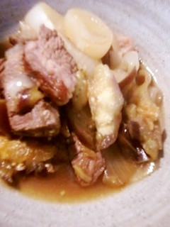 新玉ねぎ・ビーフ・なすの焼き肉のたれ煮-レシピのメイン写真