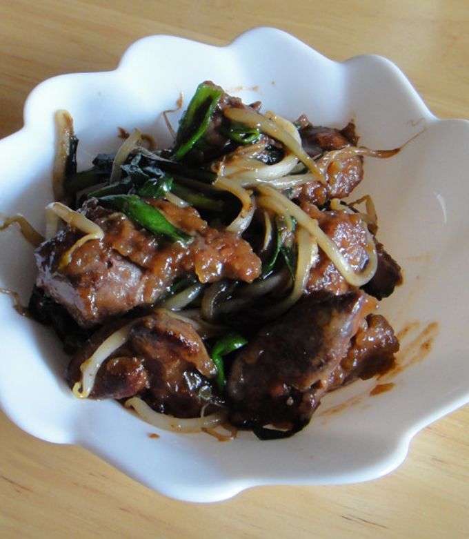 簡単レバニラ炒め＠鶏レバー by 華音ハリ 【クックパッド】 簡単