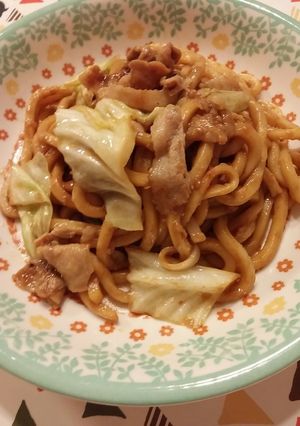 ♪簡単！亀山みそ焼きうどん♪-レシピのメイン写真