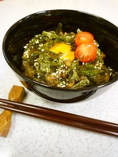 ★プチプチヘルシー納豆丼★-レシピのメイン写真