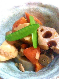 「ピリ辛筑前煮」を作ってみた!-レシピのメイン写真