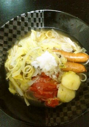 具だくさんのポトフ風スープパスタ-レシピのメイン写真