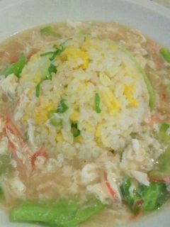 フライパン1つで5分!簡単あんかけ炒飯-レシピのメイン写真