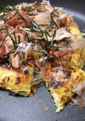 ふわとろ山芋焼き カリカリベーコンのっけ-レシピのメイン写真