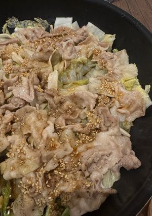 白菜と豚しゃぶの旨だれ-レシピのメイン写真