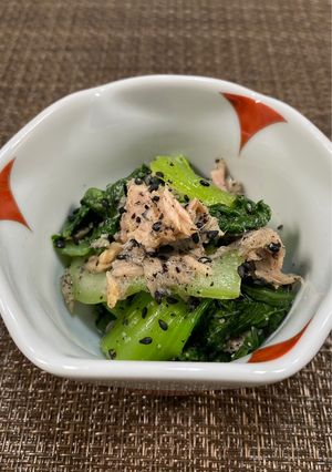 貧血、むくみ解消！青梗菜のツナ缶和え-レシピのメイン写真