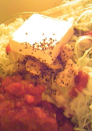 大豆とクリームチーズとキャベツのサラダ-レシピのメイン写真