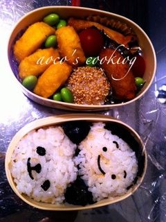 玄米おにぎりでキャラ弁当-レシピのメイン写真