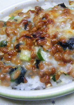 ご飯on納豆チーズ焼き☆-レシピのメイン写真