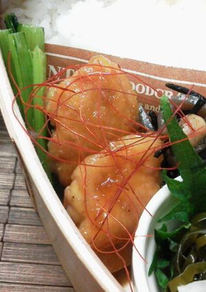 鳥ももでプックリウマウマ桑焼き風-レシピのメイン写真