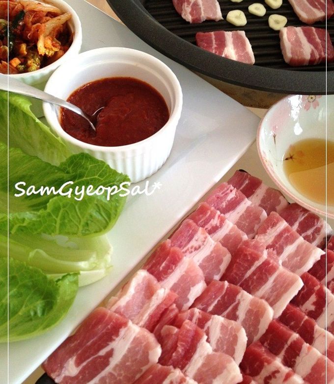 おうちで韓国の豚バラ焼肉☯サムギョプサル-レシピのメイン写真