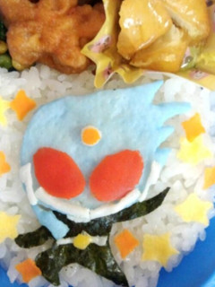 キャラ弁★仮面ライダーメテオ-レシピのメイン写真