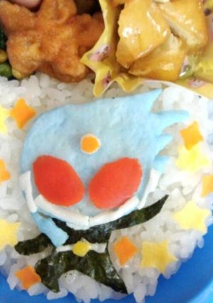 キャラ弁★仮面ライダーメテオ-レシピのメイン写真