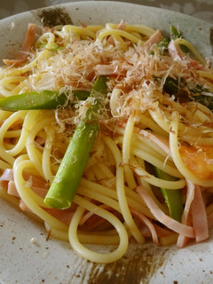 アスパラとトマトの和風パスタ-レシピのメイン写真