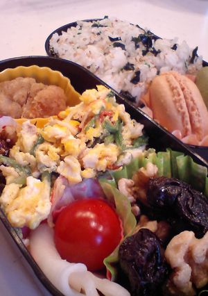 お弁当に☆まぜるだけ～4色たまご炒め-レシピのメイン写真