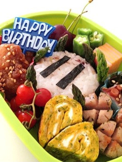 お誕生日お弁当-レシピのメイン写真