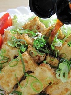 ポン酢(柚子まろか)で焼き厚揚げ-レシピのメイン写真