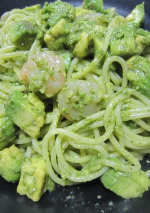 えびアボカドinきくなジュノベーゼパスタ-レシピのメイン写真