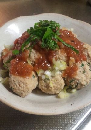 ヘルシーつみれ梅風味-レシピのメイン写真