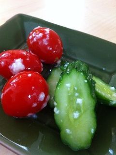 ☆塩麹☆ミニトマトときゅうりのお漬物☆-レシピのメイン写真