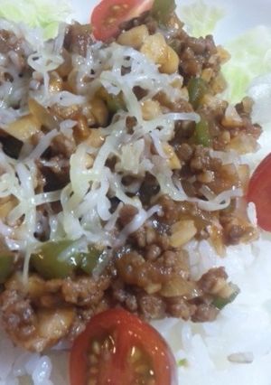 ヘルシー♪大豆でタコライス-レシピのメイン写真