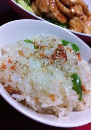 電子レンジで鮭おこわ-レシピのメイン写真