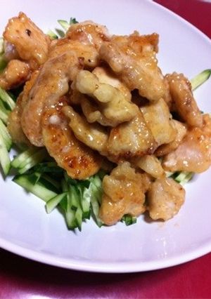 鶏胸肉でジューシー鶏マヨ-レシピのメイン写真