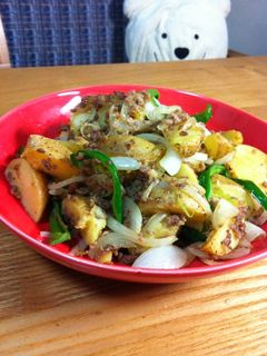 冷凍ポテトカレー炒め-レシピのメイン写真
