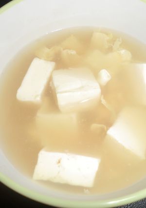 困った時に☆卵と豆腐のお吸い物-レシピのメイン写真