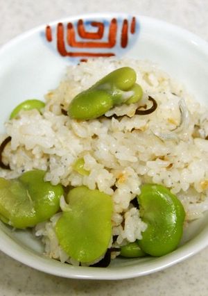そら豆とジャコの混ぜご飯-レシピのメイン写真