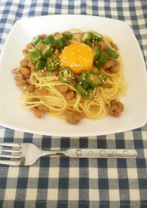 納豆パスタ(^O^)-レシピのメイン写真