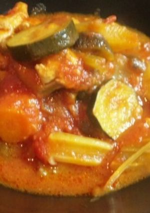 旬の野菜で♪鶏肉のトマト煮♪リメイクＯＫ-レシピのメイン写真