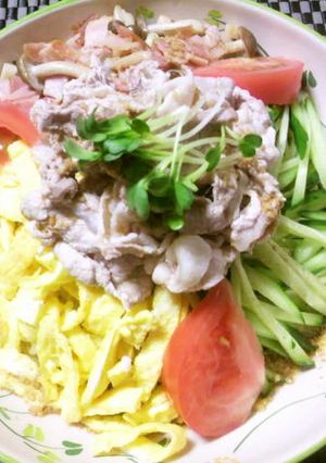 冷しゃぶのせ！冷やし中華-レシピのメイン写真