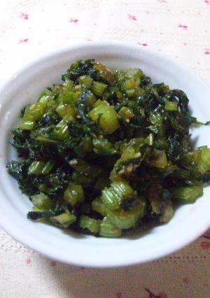 セロリのマヨ醤油炒め-レシピのメイン写真