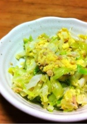 材料3つ簡単*キャベツとツナのたまごとじ-レシピのメイン写真