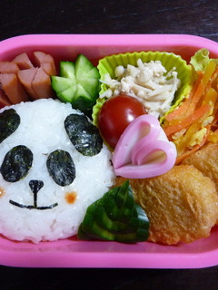 キャラ弁♪ 簡単パンダ-レシピのメイン写真