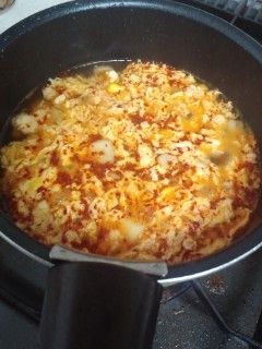 簡単元祖ニュータンタン麺の辛いスープ真似-レシピのメイン写真