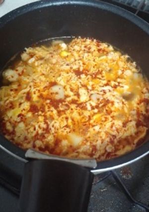 簡単元祖ニュータンタン麺の辛いスープ真似-レシピのメイン写真