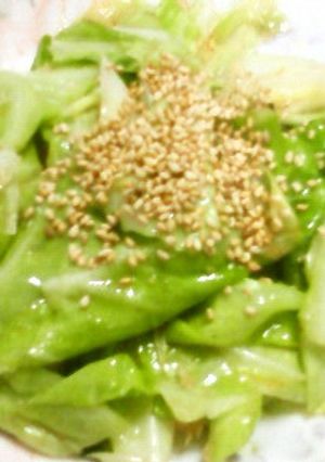 キャベツの旨味生姜胡麻油炒め☆-レシピのメイン写真