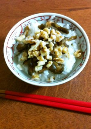 くるみのサクサク♪お茶漬け-レシピのメイン写真