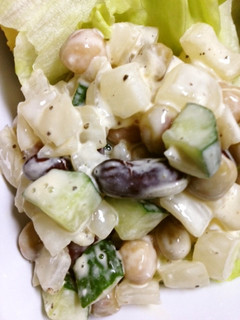 お豆のサラダ!-レシピのメイン写真