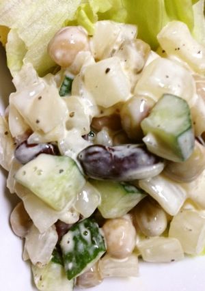 お豆のサラダ！-レシピのメイン写真