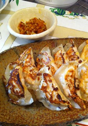 ささみとコーンの焼き餃子-レシピのメイン写真