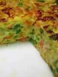チーズも入った野菜たくさんオムレツ