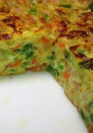 チーズも入った野菜たくさんオムレツ-レシピのメイン写真