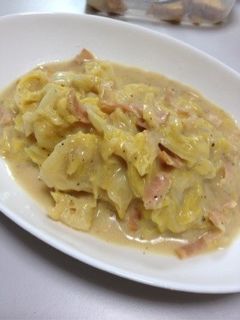 超簡単!豆乳でキャベツのクリーム煮-レシピのメイン写真