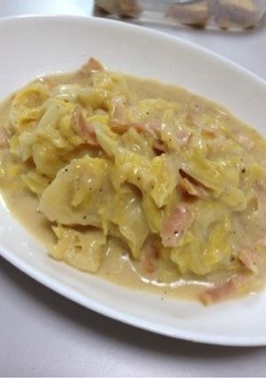 超簡単！豆乳でキャベツのクリーム煮-レシピのメイン写真